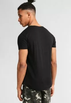 Pier One GARMENT TEE - T-shirt Basic - Black -Pier One Sklep d6602250572043e18ca408482080235f