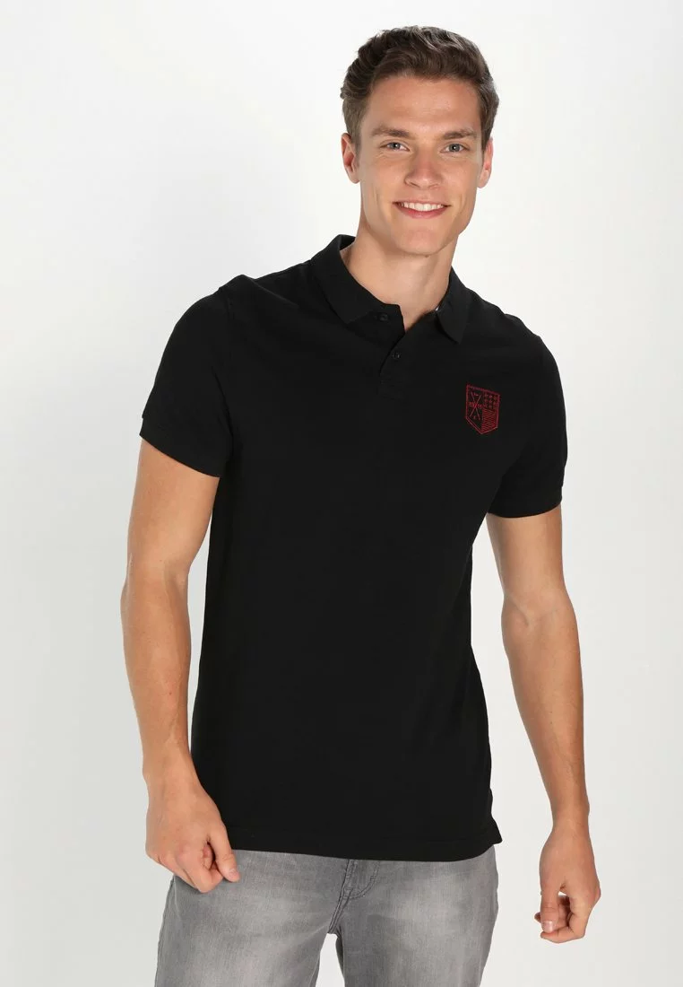 Pier One Koszulka Polo - Black 3 Pier One Koszulka Polo - Black