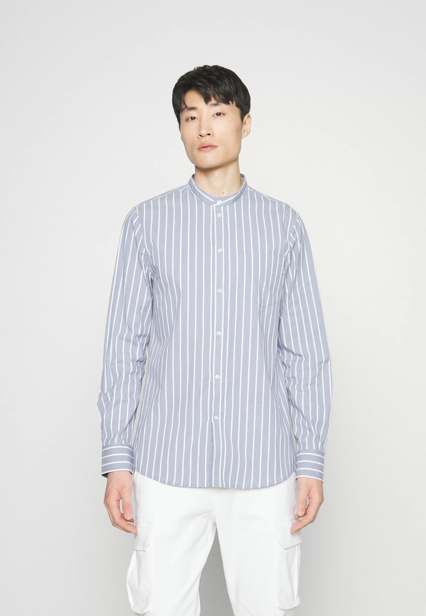 Pier One MUSCLE FIT STAND - Koszula - Blue 3 Pier One MUSCLE FIT STAND - Koszula - Blue