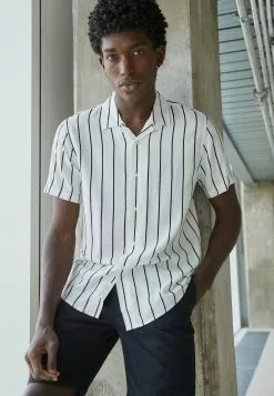 Pier One 2 PACK - Koszula - Black/white -Pier One Sklep e9850c2e54ca4eb6b01614842b047075