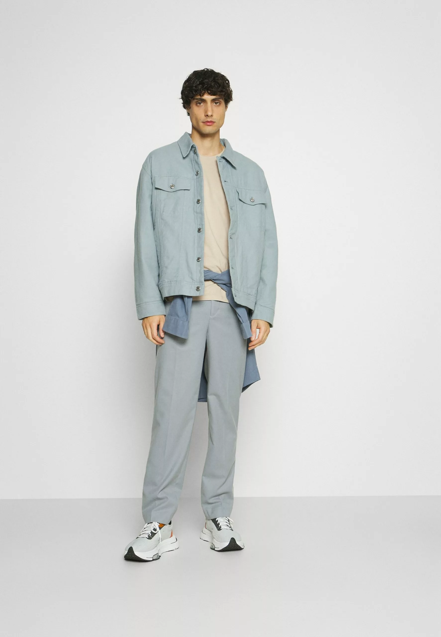 Pier One 5 PACK - T-shirt Basic - Dark Grey/dark Blue/olive 3 Pier One 5 PACK - T-shirt Basic - Dark Grey/dark Blue/olive