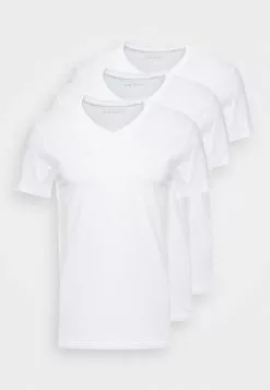 Pier One 3 PACK - T-shirt Basic - White -Pier One Sklep f303a530b2ca4ce1b1fd875519edd597