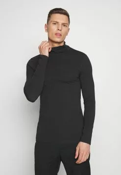 Pier One 2 PACK - Bluzka Z Długim Rękawem - White/black -Pier One Sklep f96a38dd458040bb8ba797214d8d74e6