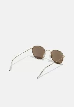 Pier One UNISEX - Okulary Przeciwsłoneczne - Gold-coloured/blue