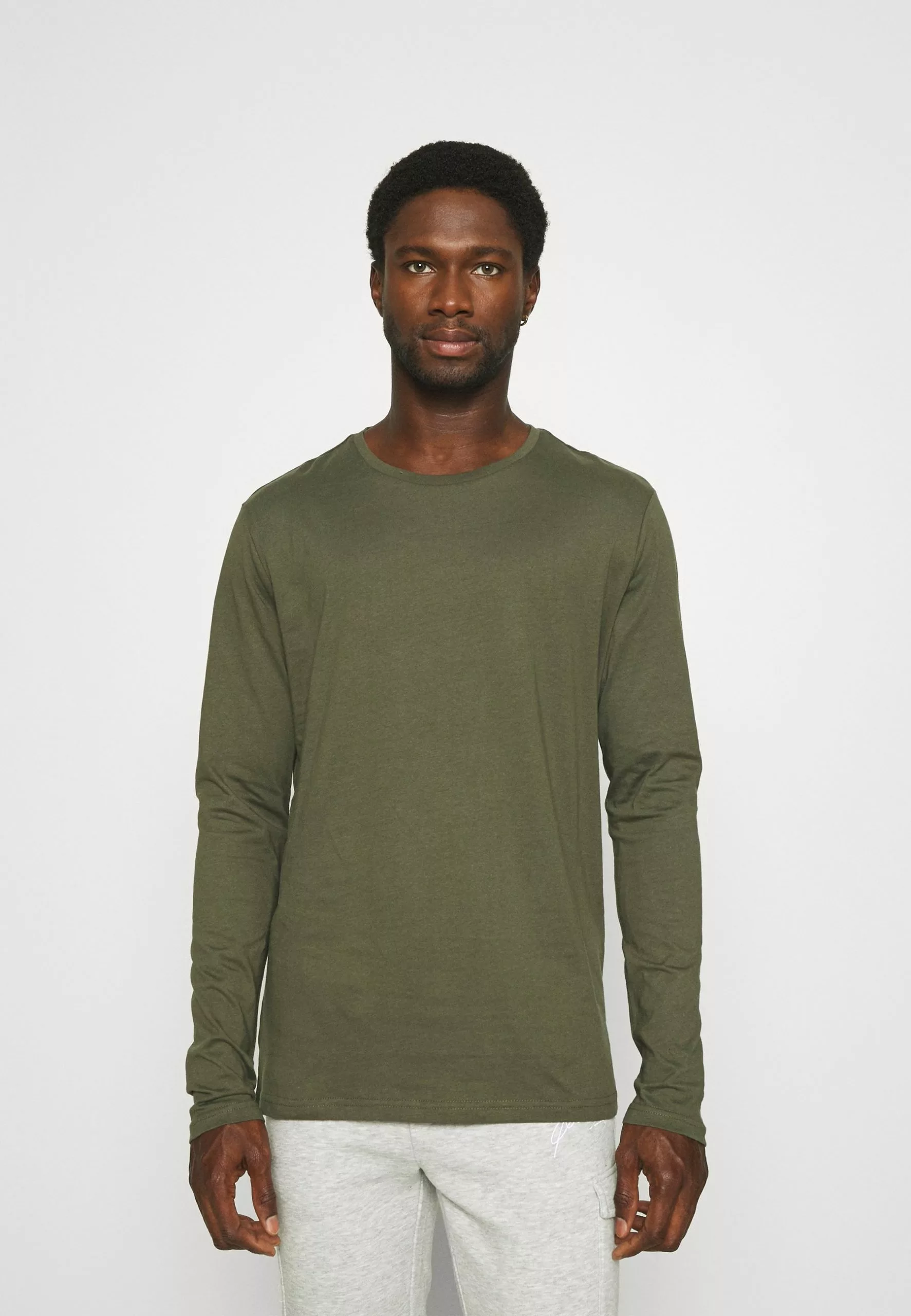 Pier One 2 PACK - Bluzka Z Długim Rękawem - Olive/dark Blue 6 Pier One 2 PACK - Bluzka Z Długim Rękawem - Olive/dark Blue - obrazek 4